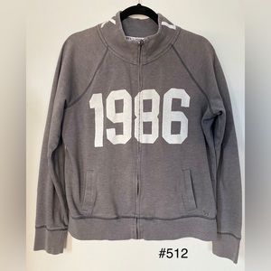 PINK Victoria’s Secret 1986 Zip-Up Sweatshirt (Large)